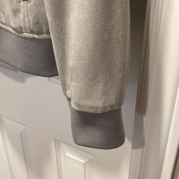 NWOT - Mens River Island Textured Silver Grey Zippered Bomber Jacket - Sz XL* - Picture 4 of 16